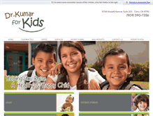 Tablet Screenshot of drkumarforkids.com